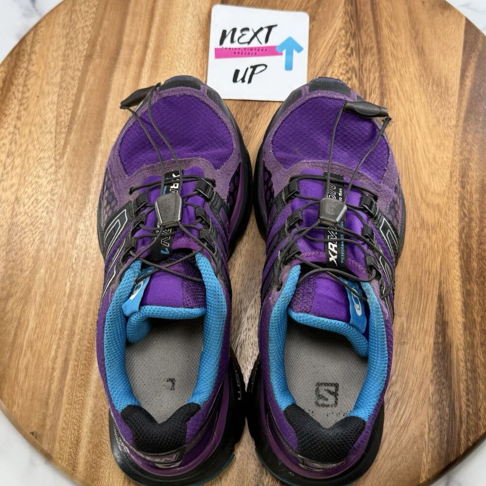 Women’s size 7-Salomon Mission XR 3 Trail Hiking Running Purple Outdoor Shoes - Picture 7 of 9